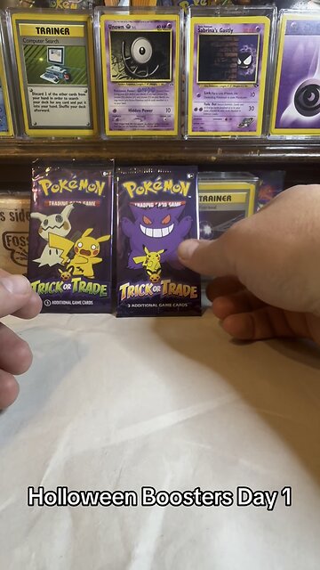 Pokemon Halloween Booster Packs Day 1