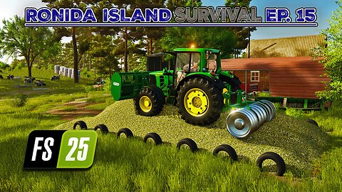 Survival on Ronida Island #15 | Filling & Compacting the Bunker Silos. | Farming Simulator 25