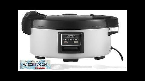 VEVOR Commercial Rice Cooker 70-Cup Non-Stick Pot 15L 12H Keep Warm Restaurant Review