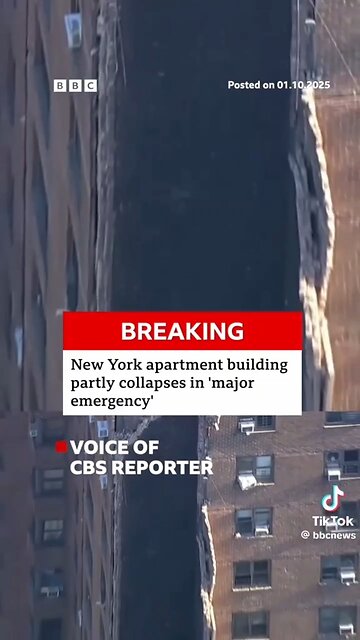 NYC apartment building partially collapses. 🏢💥