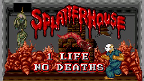 Splatterhouse (PC Engine) Full playthrough - 1 Life (4k 60fps)