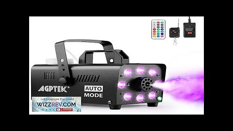 AGPTEK Smoke Machine Fog Machine with 13 Colorful LED Lights Effect 500W Review