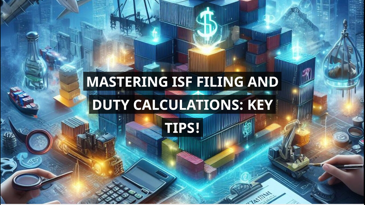 Mastering Accurate ISF Filing and Duty Calculations: Strategies for Success!