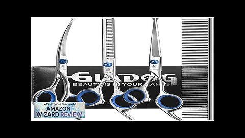 GLADOG Professional 5 in 1 Dog Grooming Scissors Set with Safety Round Review