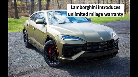 Lamborghini introduces unlimited mile warranty