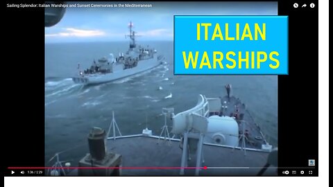 Italian Warships at Sunset – Majestic Naval Operations in the Mediterranean Sea 🌅⚓️
