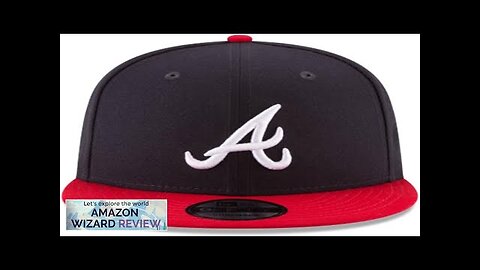 New Era 9Fifty MLB Atlanta Braves Basic Navy/Red Snapback Hat 11591082 One Review