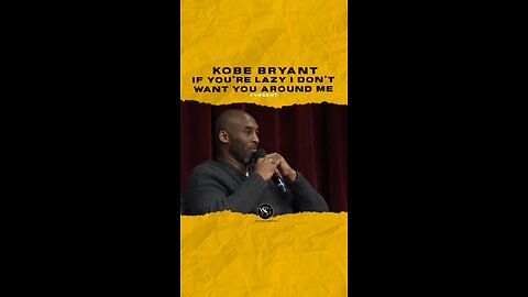 @kobebryant If you’re lazy I don’t want to talk to you