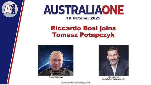 AustraliaOne Party - Tomasz Potapczyk (18 October 2025)