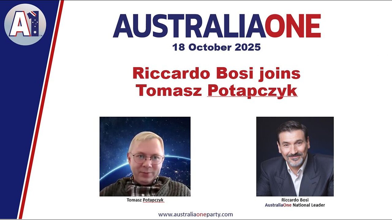 AustraliaOne Party - Tomasz Potapczyk (18 October 2025)