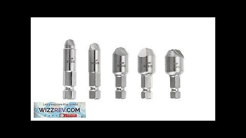 5 Piece Hexagonal Shank Single Head Damaged Screw Extractor Iron Stripped Broken Review