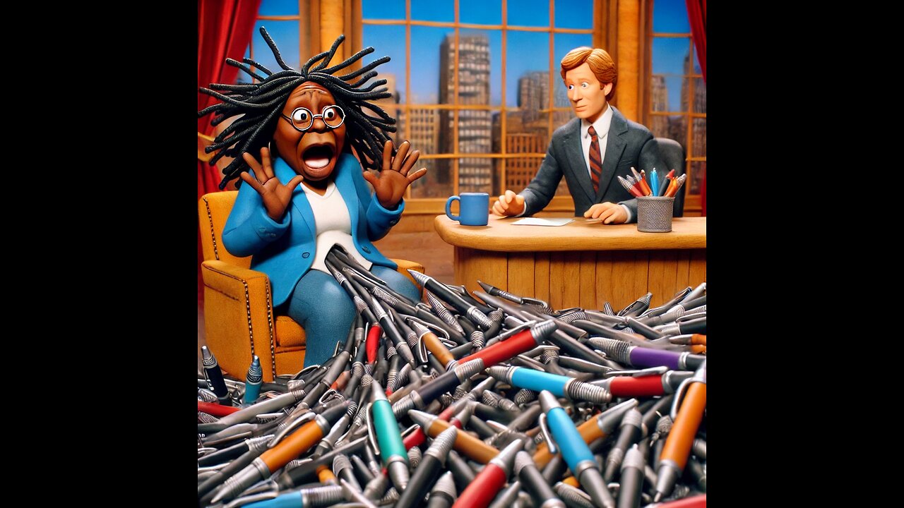 Whoopi's bottomless pen pocket