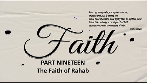 The Faith of Rahab