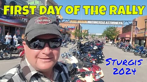 First Day of the Sturgis Motorcycle Rally on Main Street Sturgis