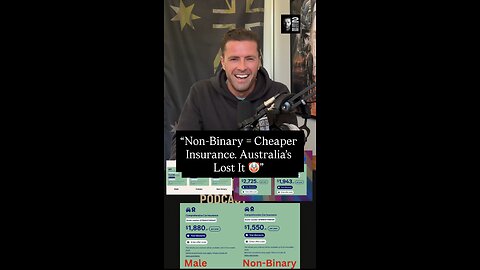 “Non-Binary = Cheaper Insurance. Australia’s Lost It 🤡”