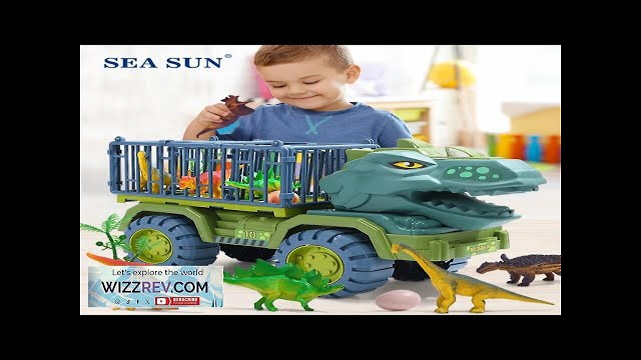 Boys Car Toys Dinosaur Truck Transport Carrier Vehicle Dino Animal Model Tyrannosaurus Review