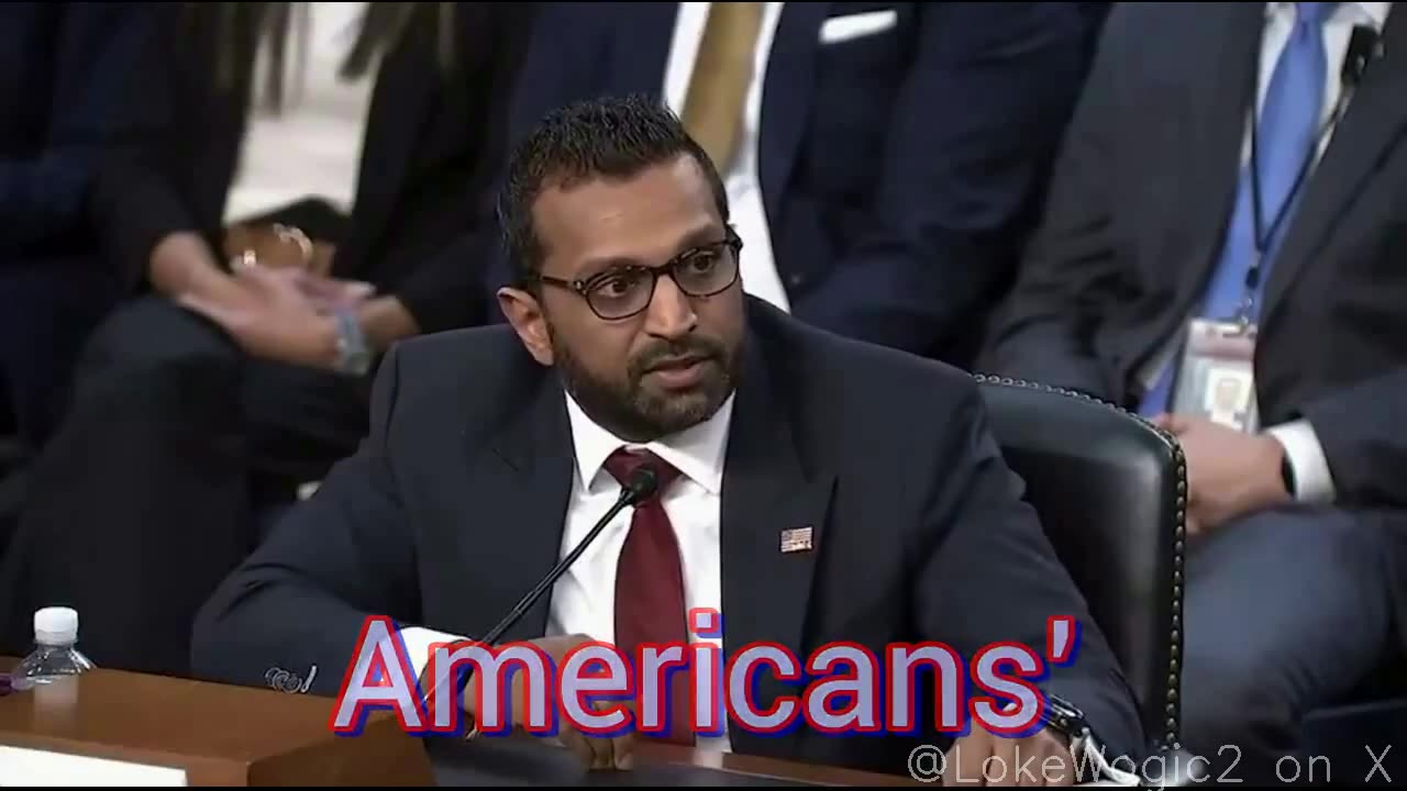 BREAKING: Kash Patel's Strong Statement at FBI Director Confirmation Hearing