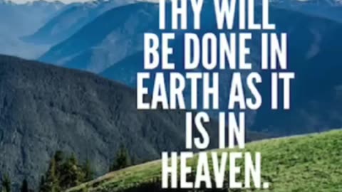 Your Kingdom Come Your Will Be Done