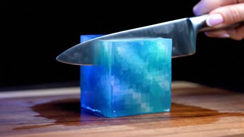ICE CUBE CUTTING ASMR
