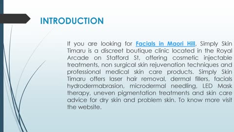 If you are looking for Facials in Maori Hill