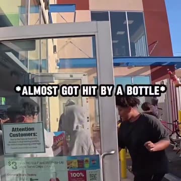 Blacks destroy store