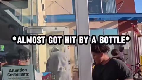 Blacks destroy store