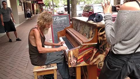 Homeless Man Plays Piano Beautifully (Sarasota, FL) (ORIGINAL)