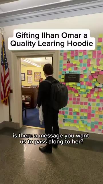 Nick Shirley dropped off a ‘Quality Learing Center’ hoodie at Minnesota Rep