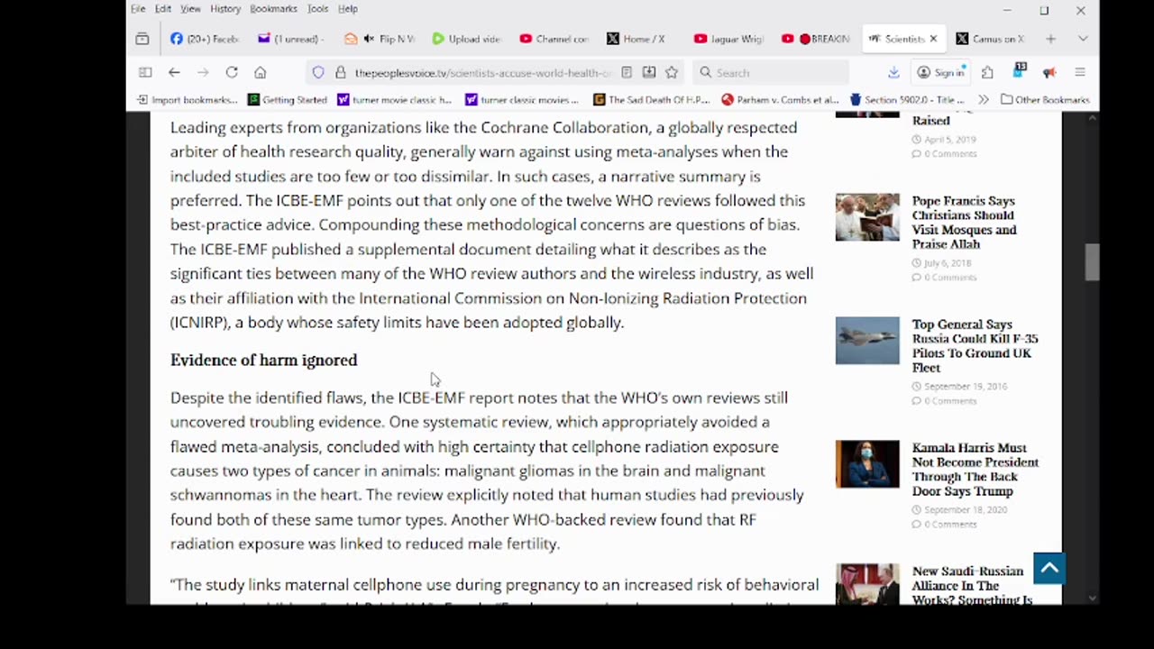 Scientists Accuse World Health Organization of Covering-Up Cell Phone Cancer Epidemic