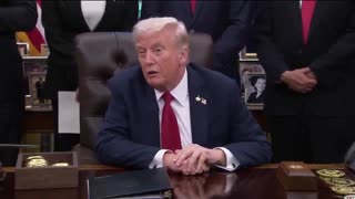 President Trump Signs Executive Orders from the Oval Office