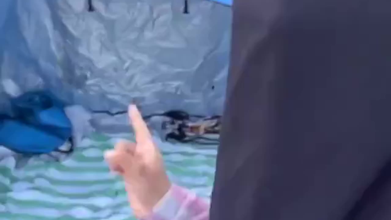 How does a Muslim woman eat in the beach while wearing a niqab?”