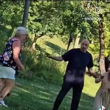 Muslim immigrants tell white woman that she can’t walk her dog in the park becau
