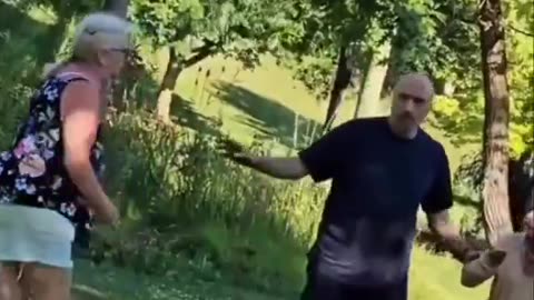 Muslim immigrants tell white woman that she can’t walk her dog in the park becau