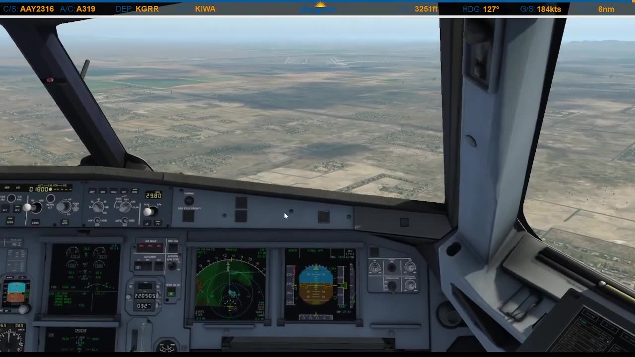 Landing in Phoenix (KIWA)
