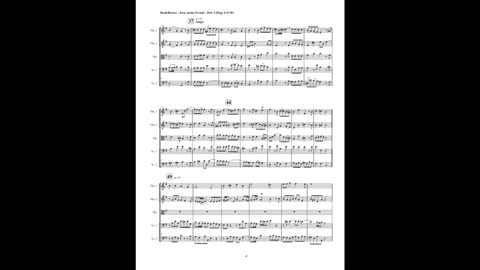 J.S. Bach – Motet: “Jesu, meine Freude”, Part 3 (String Quintet)