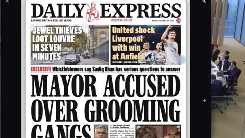 Mayor of London DENIES Grooming Gangs who Exploit Young Children for S-E-X