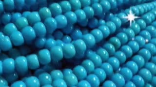 241225-5 King Quality Sleeping Beauty natural sterling treatment turquoise round bead string DIY