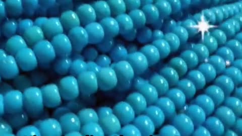 241225-5 King Quality Sleeping Beauty natural sterling treatment turquoise round bead string DIY