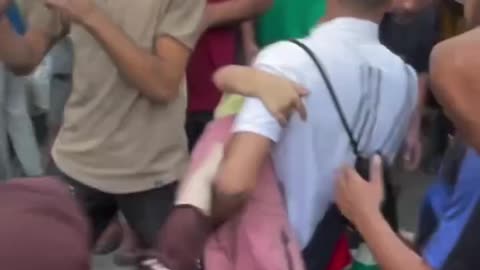 A strike hit the crowded Al-Nuseirat market in the area that the occupation described as ‘safe’…