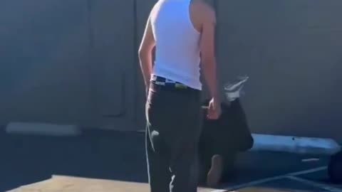 White Trash Girls Fight in Parking Lot