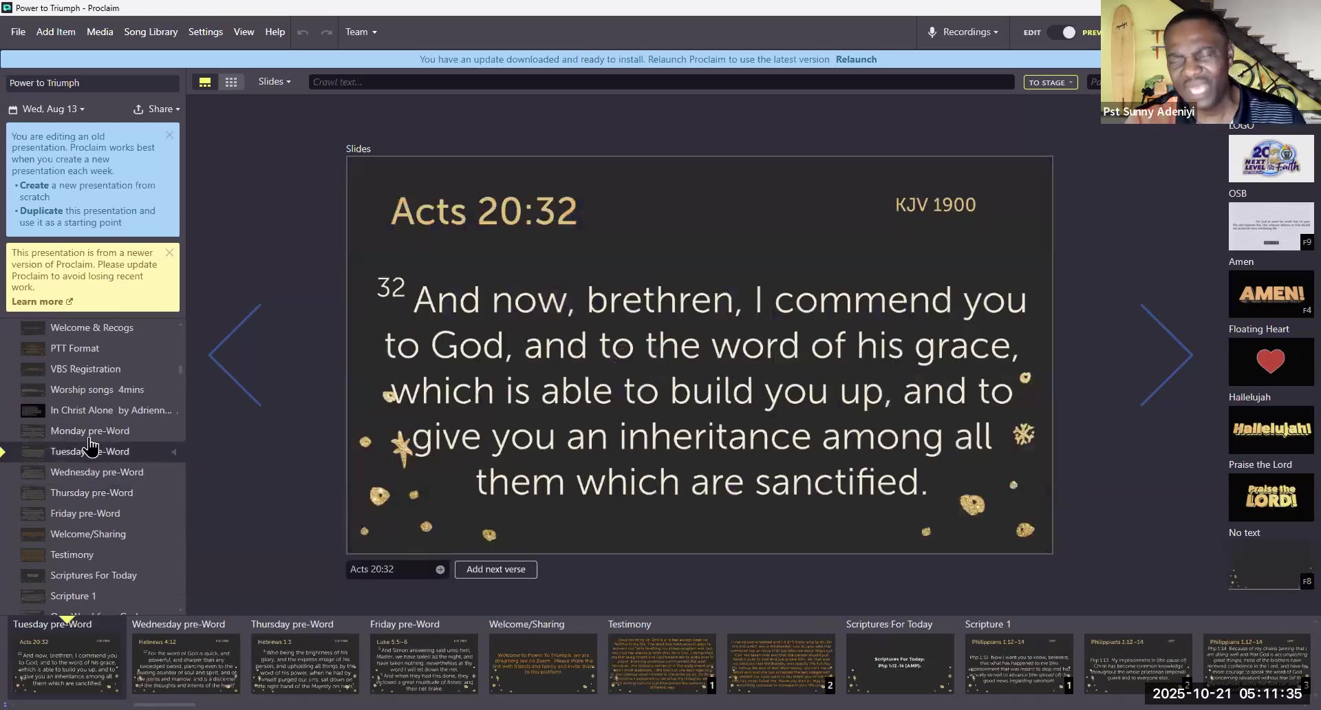 Power To Triumph || October 21, 2025 || “How God Turns Tests into Testimonies”