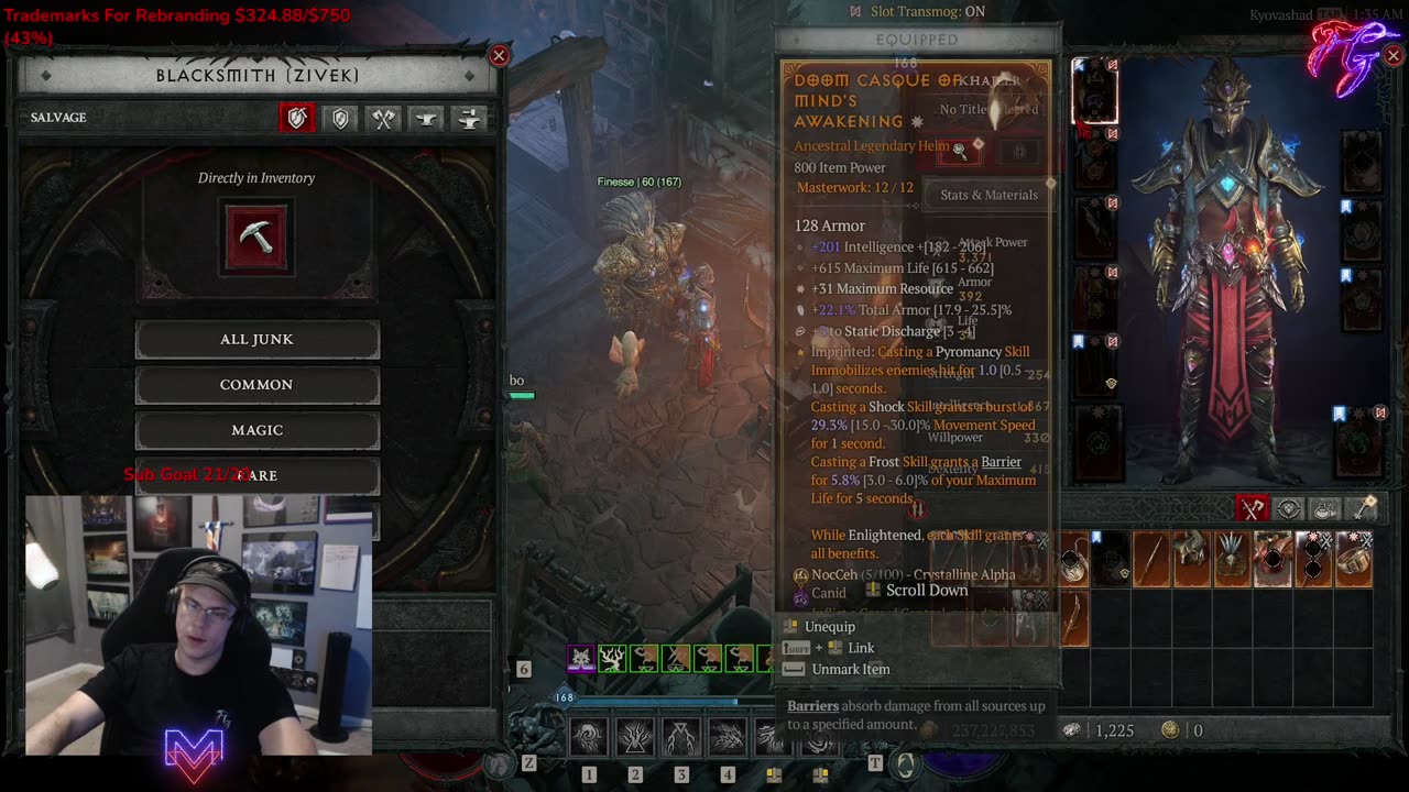 Level Grinding. Trying To Complete This Build