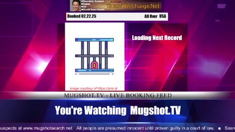 Mugshot TV - Live Arrest Booking Video Stream