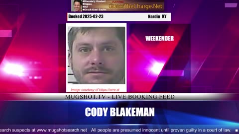 Mugshot TV - Live Arrest Booking Video Stream