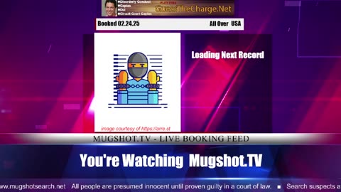 Mugshot TV - Live Arrest Booking Video Stream