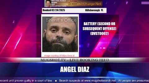 Mugshot TV - Live Arrest Booking Video Stream