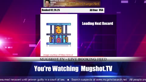 Mugshot TV - Live Arrest Booking Video Stream