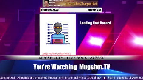 Mugshot TV - Live Arrest Booking Video Stream