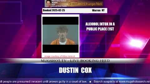 Mugshot TV - Live Arrest Booking Video Stream