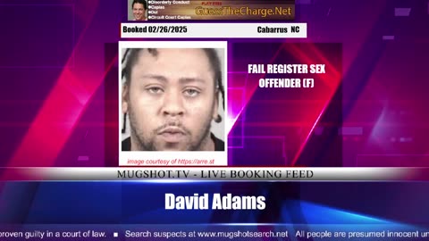 Mugshot TV - Live Arrest Booking Video Stream